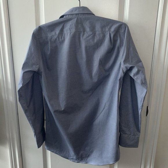 Lauren Ralph Lauren Men’s Blue and White Chequered Dress Shirt - Picture 4 of 5